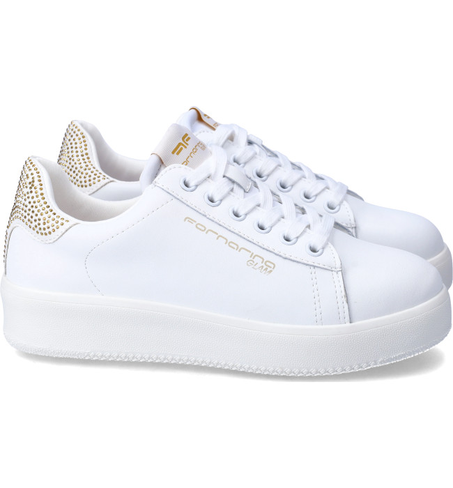 Fornarina sneakers whi-gold