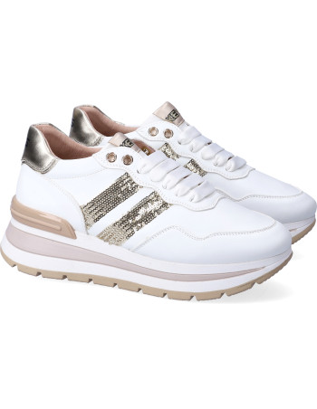 Keys sneakers donna whi-gold