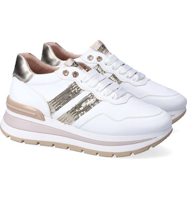 Keys sneakers donna whi-gold