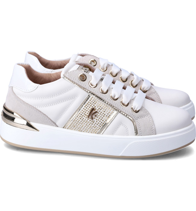 Keys sneakers donna whi-gold