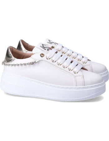 Keys sneakers donna whi-gold