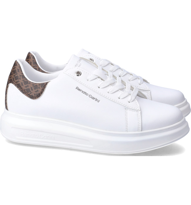 Renato Garini sneakers uomo whi-brown