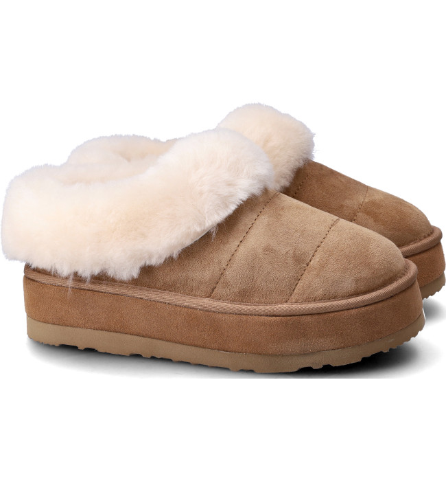 Sheepskin stivaletto donna camel