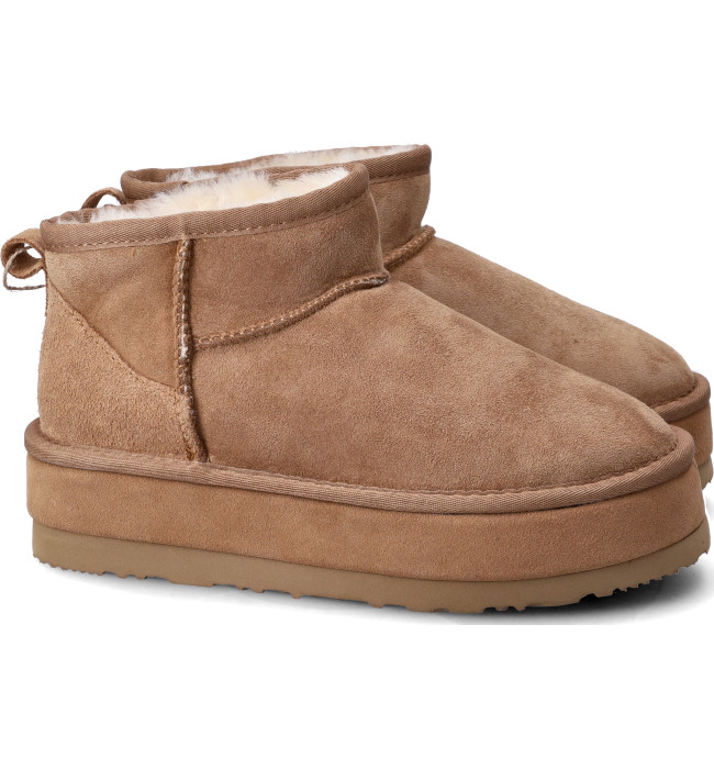 Sheepskin stivaletto donna camel