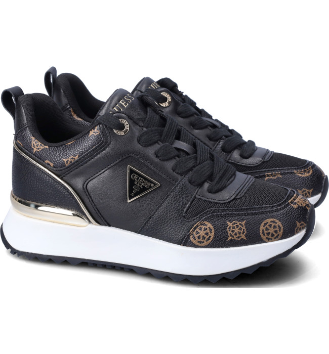 Guess donna sneakers blk-brown