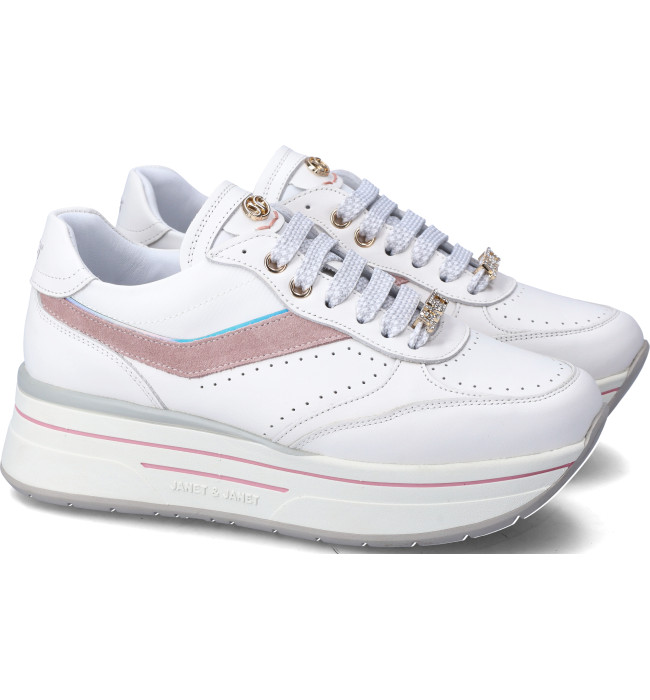 Janet&janet sneakers donna whi-pink