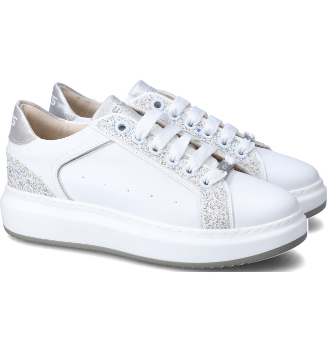 Keys sneakers donna whi-silver