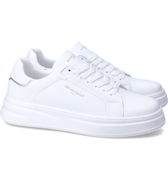 Renato Garini sneakers uomo whi-silver