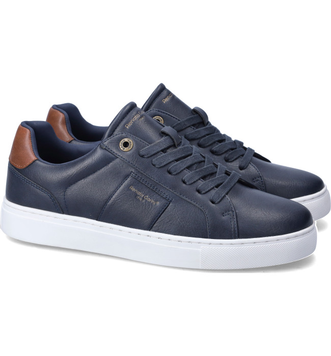 Renato Garini sneakers uomo navy-tan