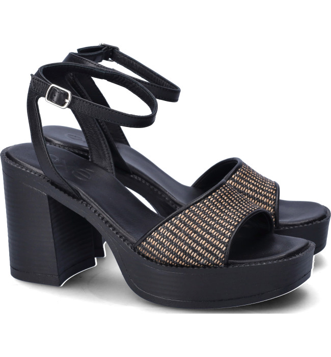 Exe donna sandalo alto bei-black