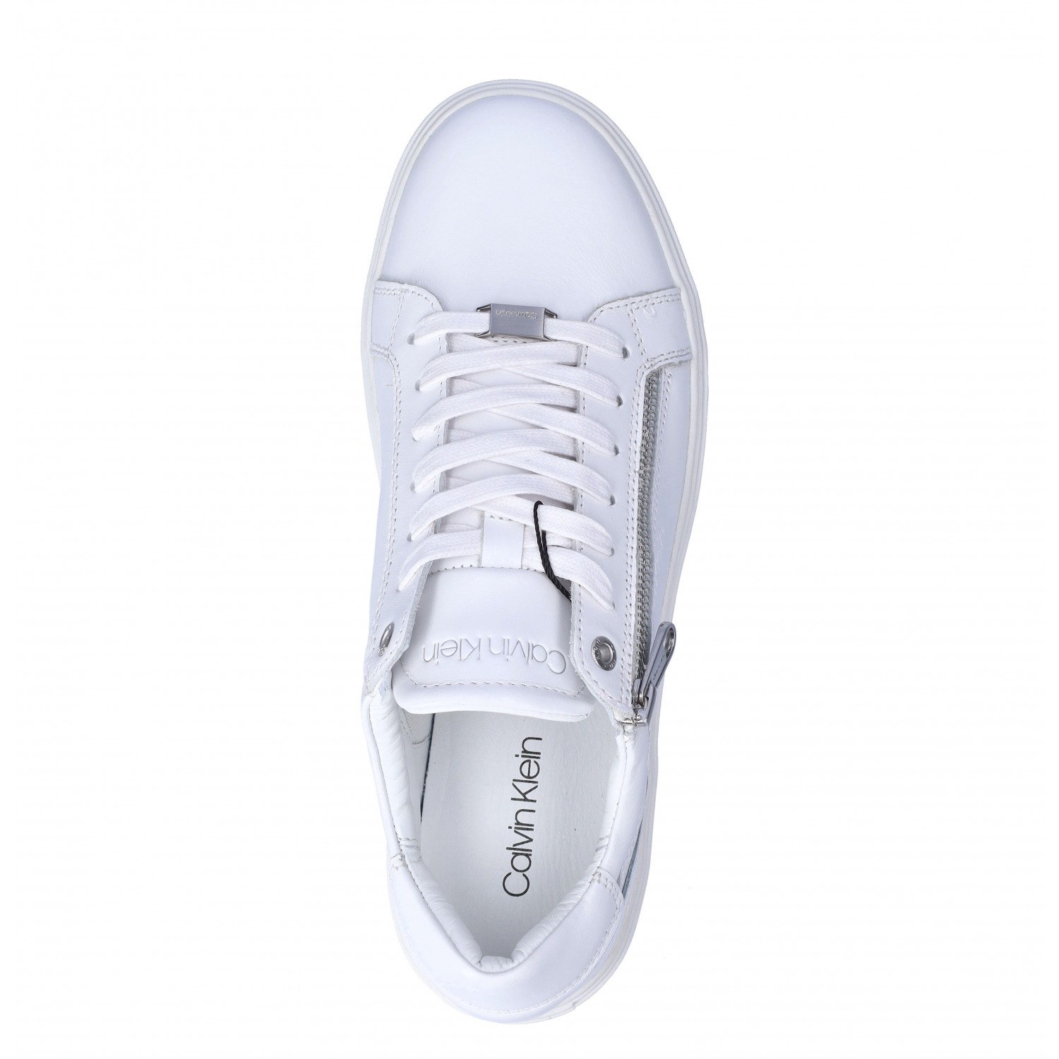 white calvin klein sneakers