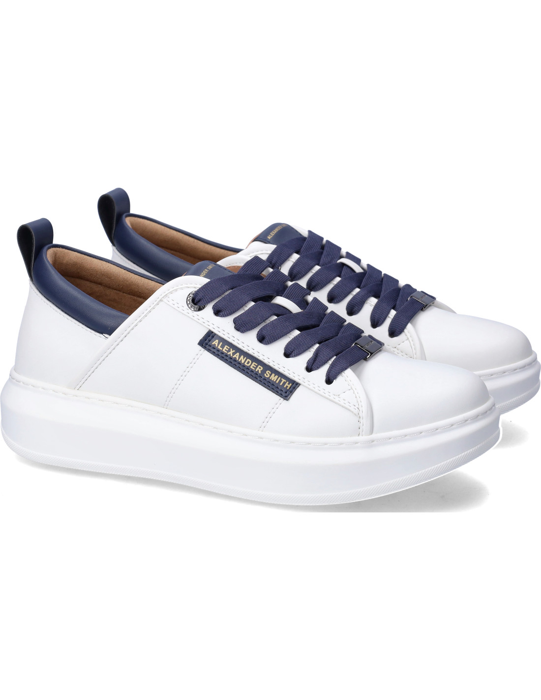 Alexander Smith sneakers white blu TAGLIA 40