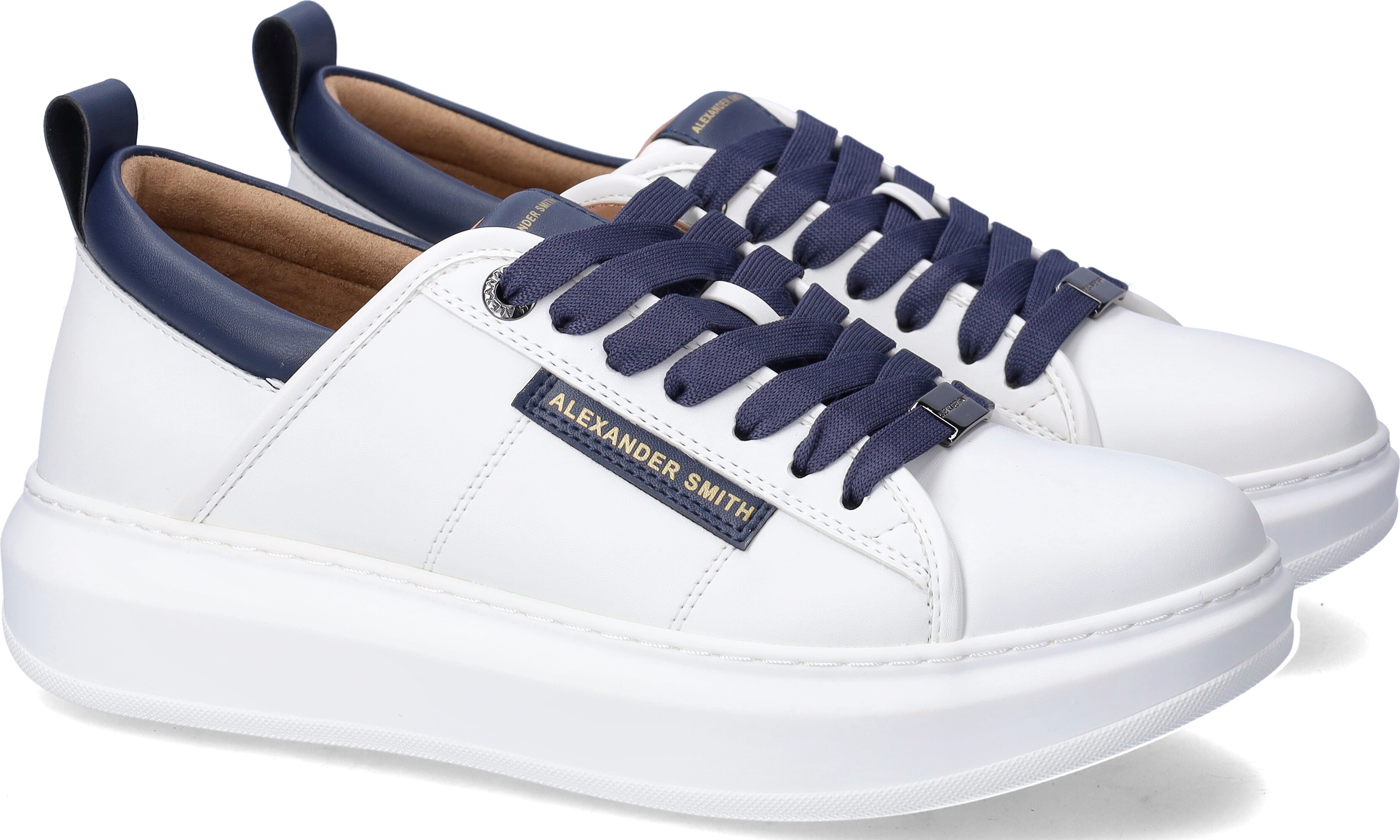 Alexander Smith sneakers white blu TAGLIA 40