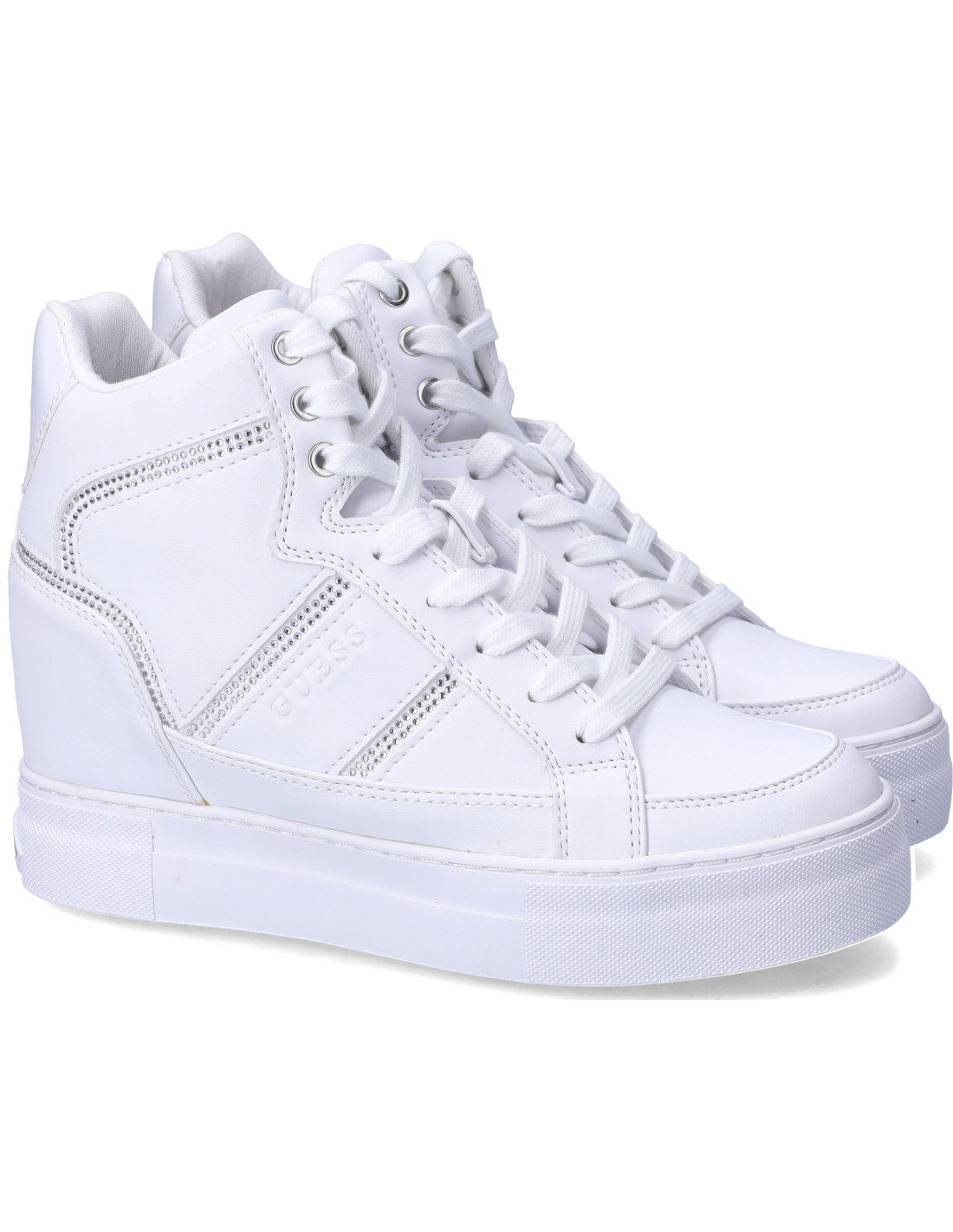 Guess white sales high tops