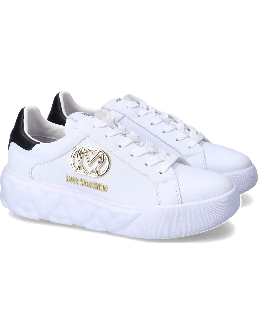 Love Moschino sneakers bianco ner TAGLIA 39