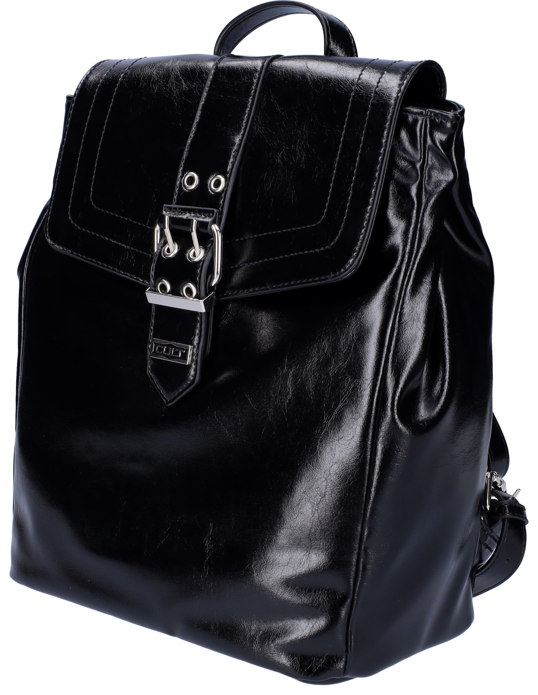 Borsa donna Cult modello shopping nera con borchie frontali - [1550NI21]