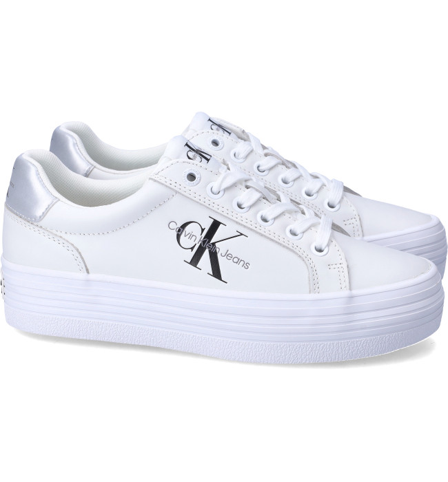 Calvin Klein Jeans sneakers whi-silver
