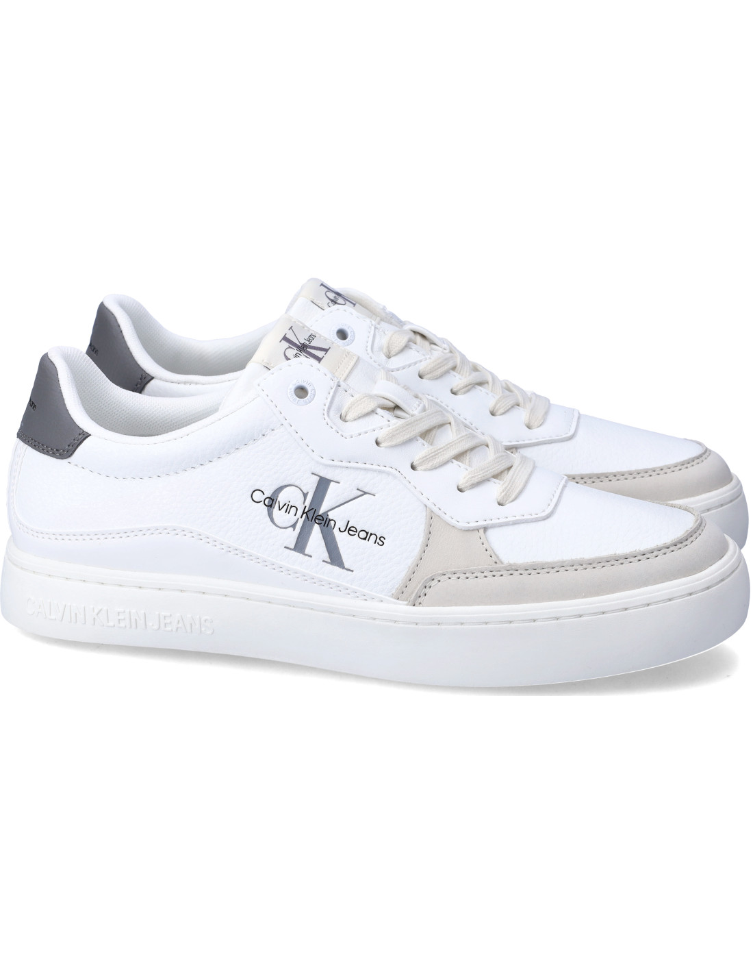 Calvin Klein Jeans uomo sneakers white TAGLIA 40