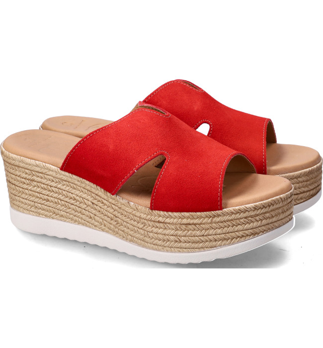 Oh My Sandals zeppa rojo