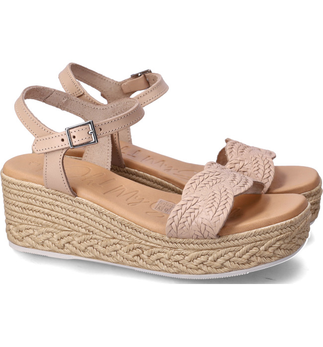 Oh My Sandals zeppa beige