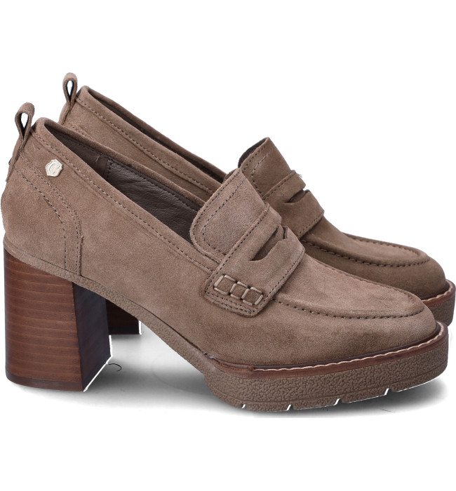 Carmela scarpa con tacco taupe