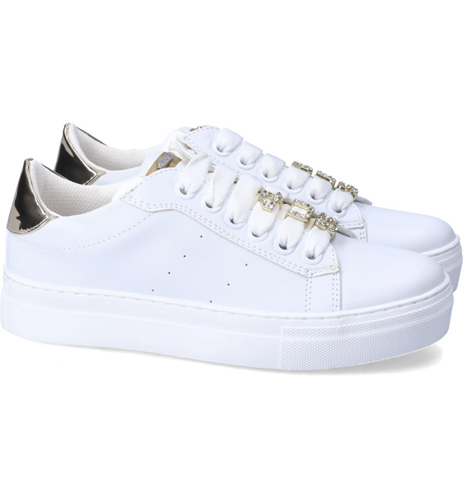 4us Cesare Paciotti sneakers whi-gold