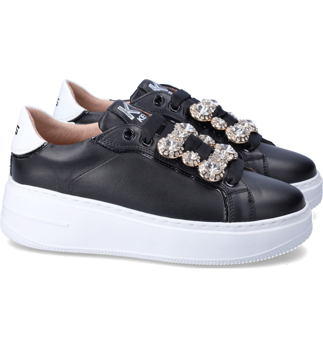 Keys sneakers donna blk-white