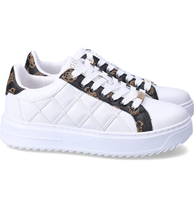 Guess donna sneakers whi-brown